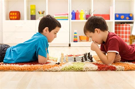 Kids playing chess — Stock Photo © ilona75 #6429841