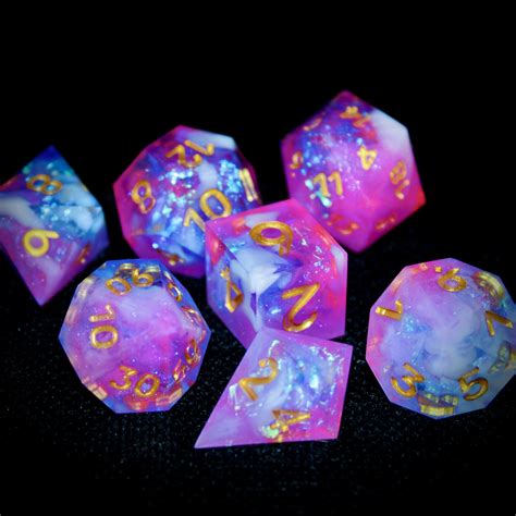 Gold numbers for the Berry Milk Galaxy set! : r/DiceMaking