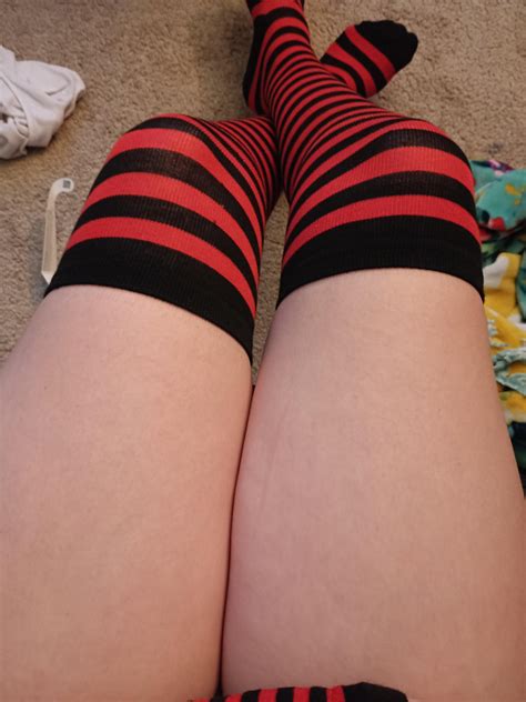 Got new thigh highs today :3 (sorry if there smol >~