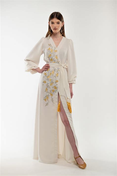Embroidered milk dress