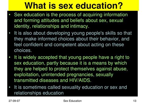 PPT - Sex Education PowerPoint Presentation, free download - ID:6998620