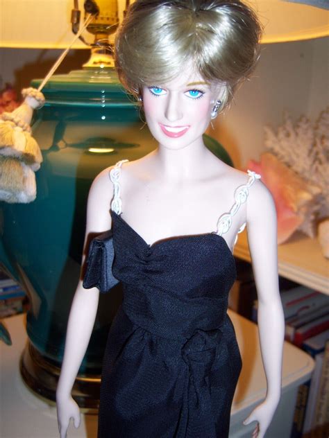 Franklin Mint Princess Diana Doll wearing Black Gown | #4707133581
