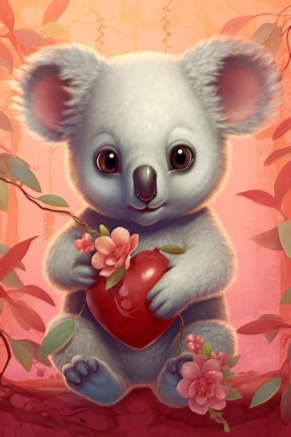 Premium AI Image | Photo cute baby koala