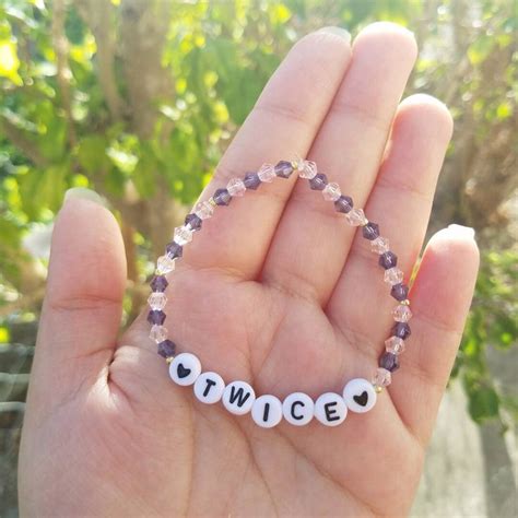 Twice Kpop Member Beaded Bracelets Nayeon Jihyo Mina Momo Sana jeongyeon Chaeyoung dahyun Tzuyu ...