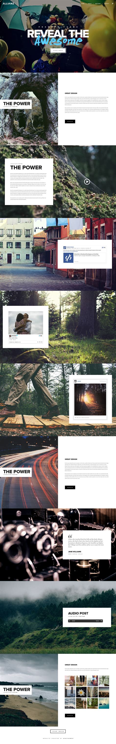 Allianz - Modern Responsive WordPress Blog Theme on Behance