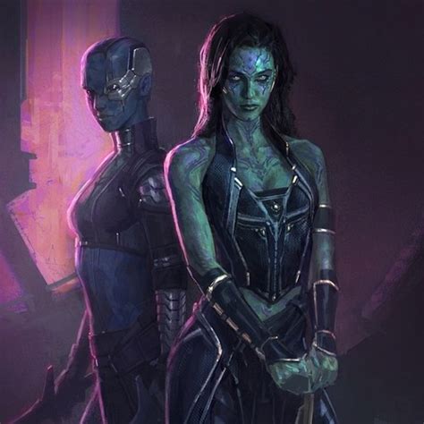 Gamora and Nebula - Guardians of the Galaxy Fan Art (37447145) - Fanpop