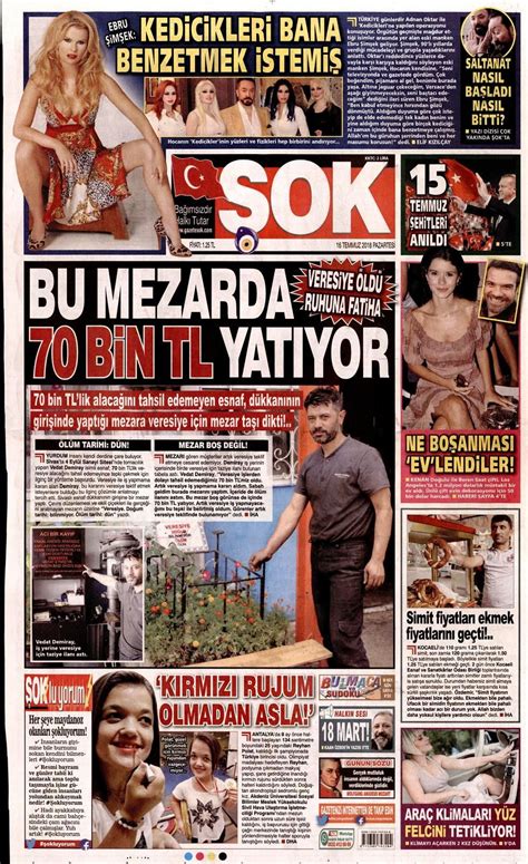 Şok Gazetesi 16 Temmuz 2018 Anasayfası - Haber3