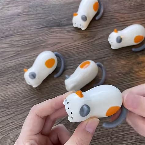 rolling cats clockwork toys cat windup toy adhd kitten fidget sensory