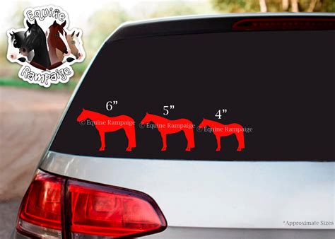 Western Horse Equestrian Decal Equine Rampaige - Etsy
