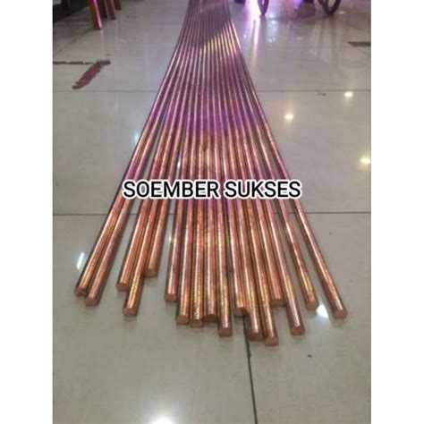 jual  tembaga  mm   meter copper rod grounding rod asli tembaga