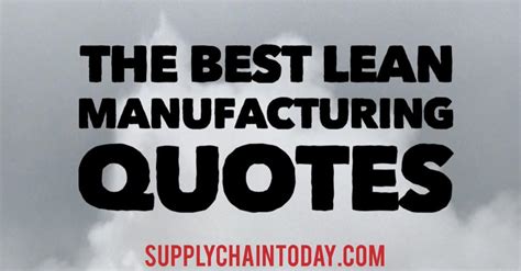 Lean Manufacturing Quotes