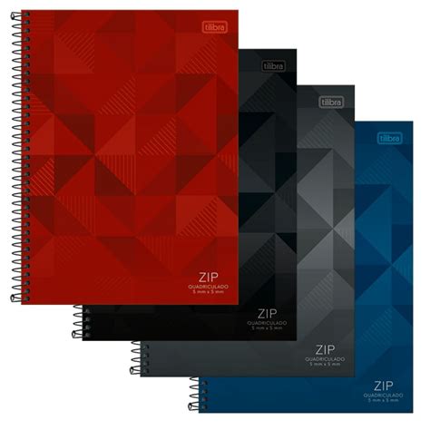 Caderno Universitário 1 Matéria Zip Espiral Capa Dura 80fls (Tilibra)