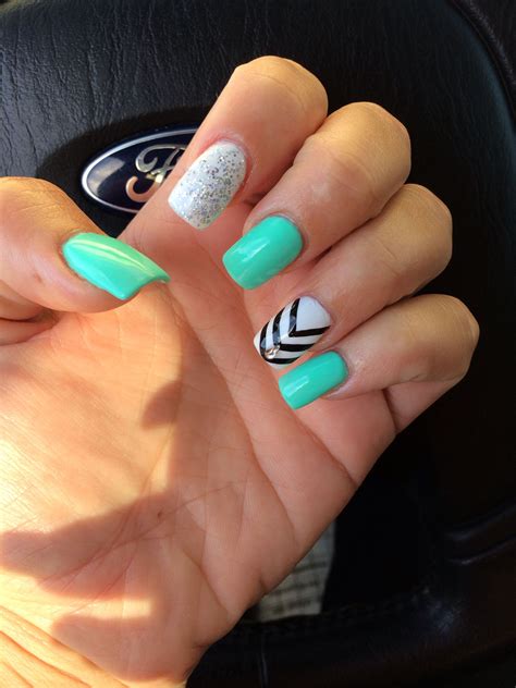 Tiffany blue!!! | Blue nail designs, Tiffany blue nails, Blue nail