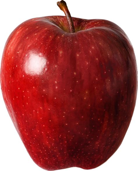 Transparent Red Apple Image