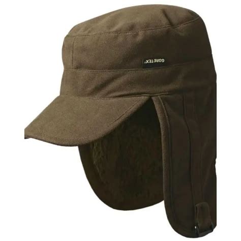 Зимняя кепка для охоты Harkila Visent, коричневая, мембрана Gore-Tex ...