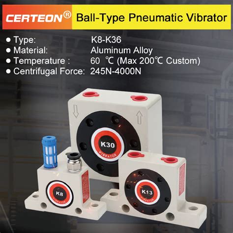 K8/10/13/16 Pneumatic Ball Vibrator Air Powered Vibrator for Hopper