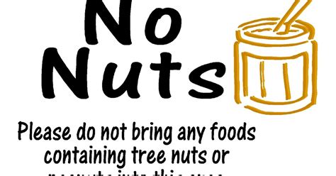 Free Posters and Signs: No Nuts