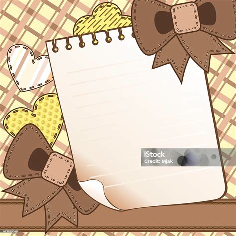 Brown Scrapbook Page Stock Illustration - Download Image Now - 2015 ...