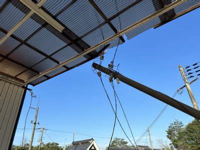 中継ポール根元腐食により倒壊！ | 株式会社浦口電機
