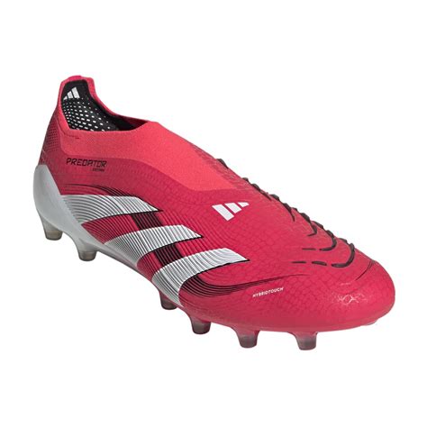adidas Predator Elite Laceless AG Soccer Cleats (Lucid Red/White/Black
