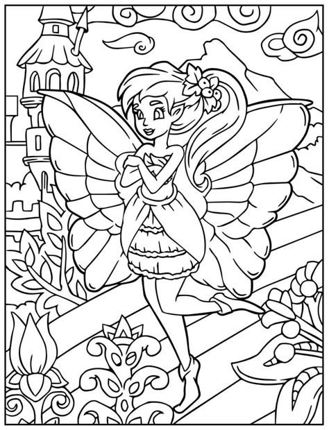 Contos De Fada Para Colorir - 50+ Desenhos de Fada para imprimir e colorir - Como fazer em casa