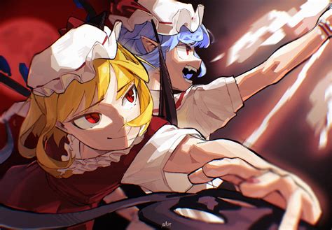 フランドール・スカーレット ,レミリア・スカーレット 「お題箱より、フランとレミリアです! ありがとうございました!#東方Project