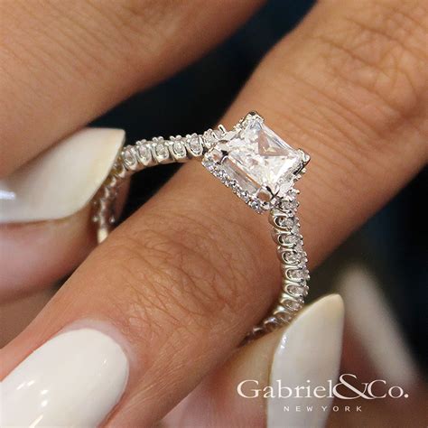 princess cut engagement rings on finger 3