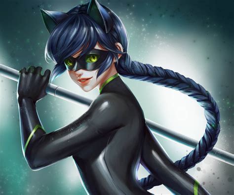 Download Female Cat Noir Miraculous Fanart Wallpaper | Wallpapers.com