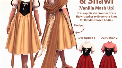 Briar Dress and Shawl (Vanilla Mash Up) - The Glamour Dresser : Final Fantasy XIV Mods and More