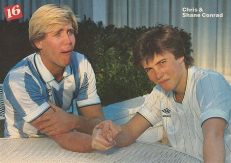 Shane Conrad Chris Conrad Fred Savage teen magazine pinup arm wrestling ...