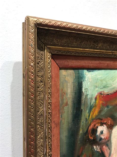 jacques zucker reclining nude impressionist portrait  nude woman