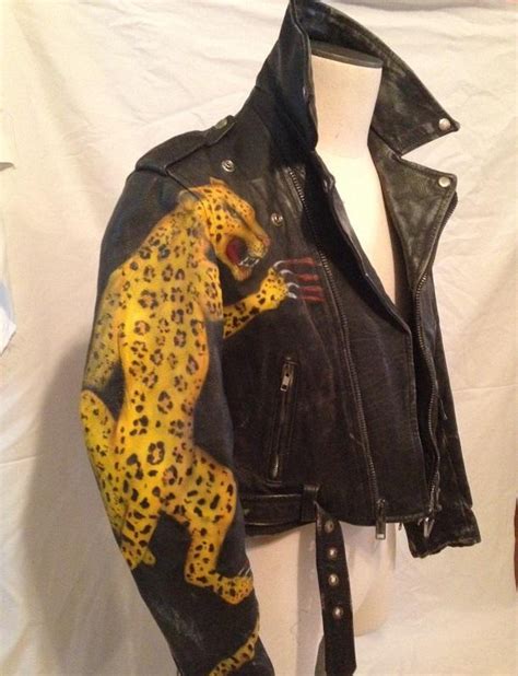 Lost Boys Leopard Painted Leather Jacket - Maker of Jacket