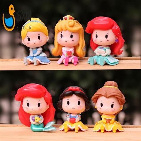 bo  hinh cong chua disney pvc bach tuyet ariel lo lem aurora bella
