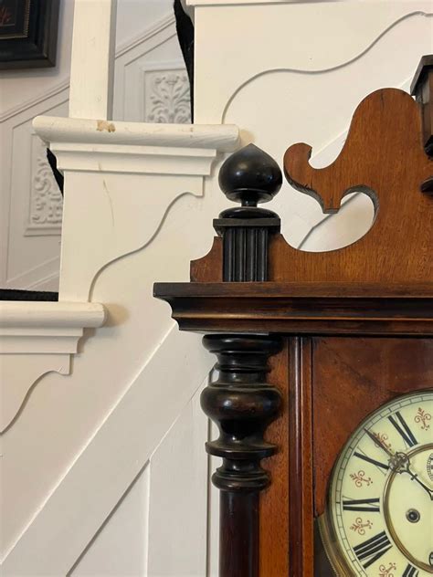 Antique Victorian Quality Carved Walnut Vienna Wall Clock at 1stDibs