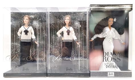 Lot - (3) Barbara Streisand & Diana Ross Barbie Dolls