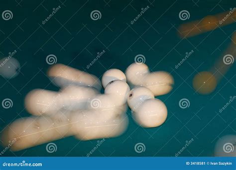 billiard balls breaking stock image image  rack
