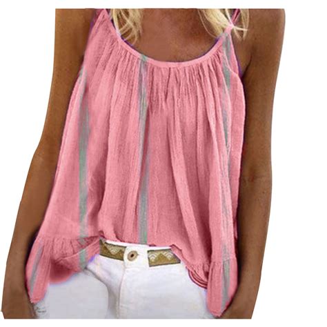 Bogo Sexy Summer Tops For Plus Size Women 2025 Trendy White Ribbed Tank