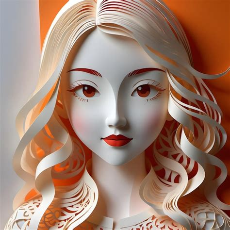Premium Photo | Dynamic Paper Art Capturing Youthful Spirit in Color