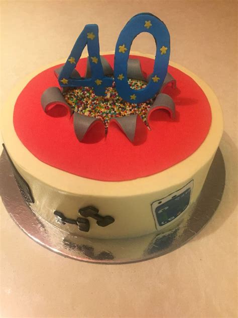 40th Birthday Red Velvet Cake