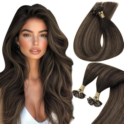 Amazon.com : Sunny Hair U Tip Hair Extensions Human Hair 20inch Utip