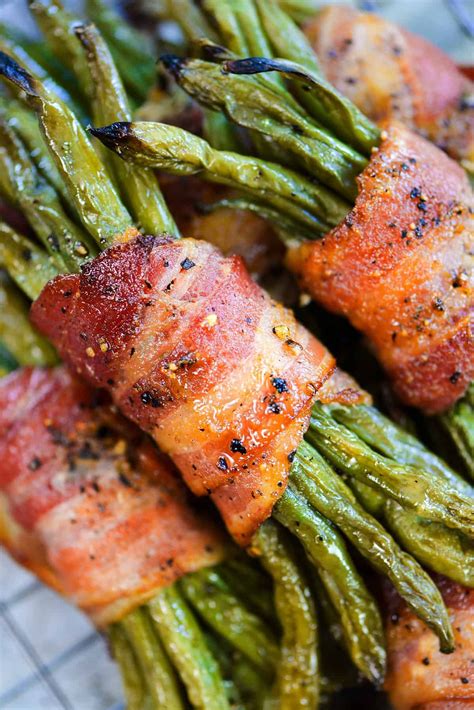 Bacon Wrapped Roasted Green Beans Recipe