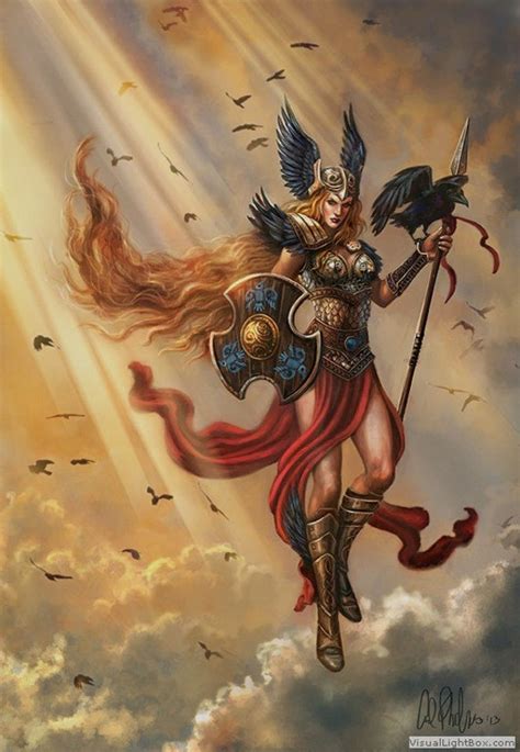 Fantasy Fine Art Print Norse Gods Warrior Valkyrie Raven - Etsy