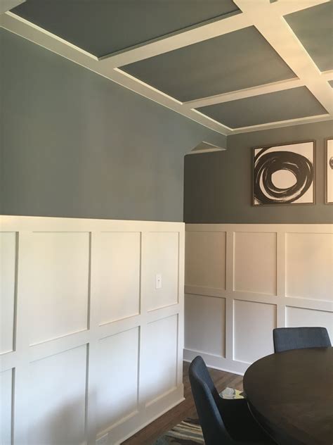 elegant wall trim  stylish living room decor