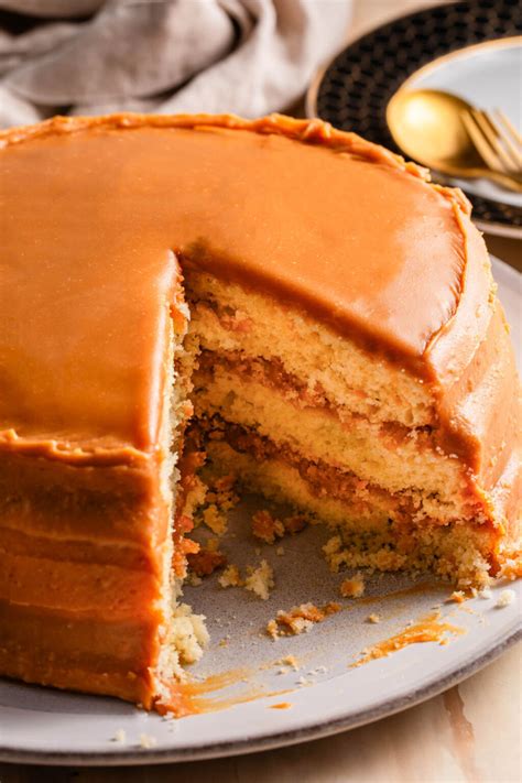fashioned caramel cake recipe cooks  soul