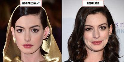 Celebrities When Pregnant versus Not - Pregnancy Glow Photos | Marie Claire