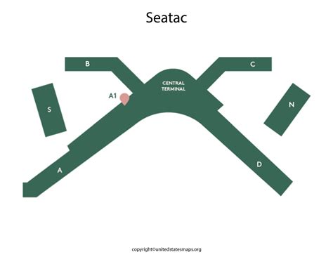 Seatac Airport Map | Seattle Tacoma Airport Map Terminals