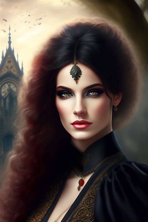 Lexica - Gothic digital art two romantic lesbian couple
