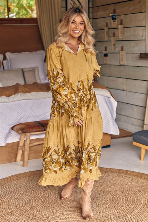 Banjo Dress - Moss Madagascar | Maxi dress collection, Maxi dress, Boho