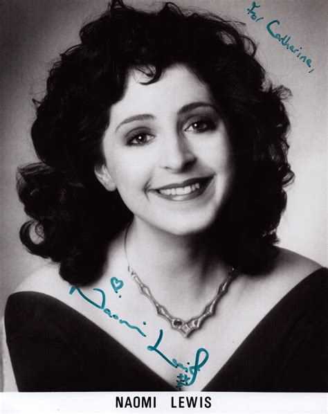 At Auction: British Actress Naomi Lewis signed 10 x 8 inch black and