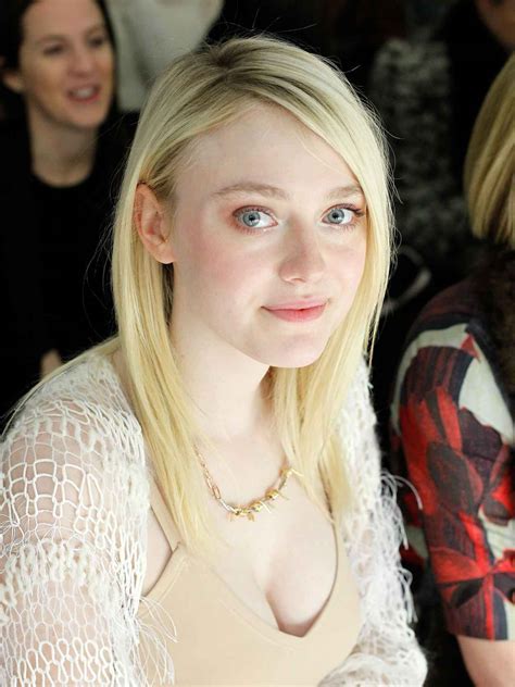 Dakota Fanning – Rodarte Fashion Show in New York, Feb. 2015 – celebsla.com